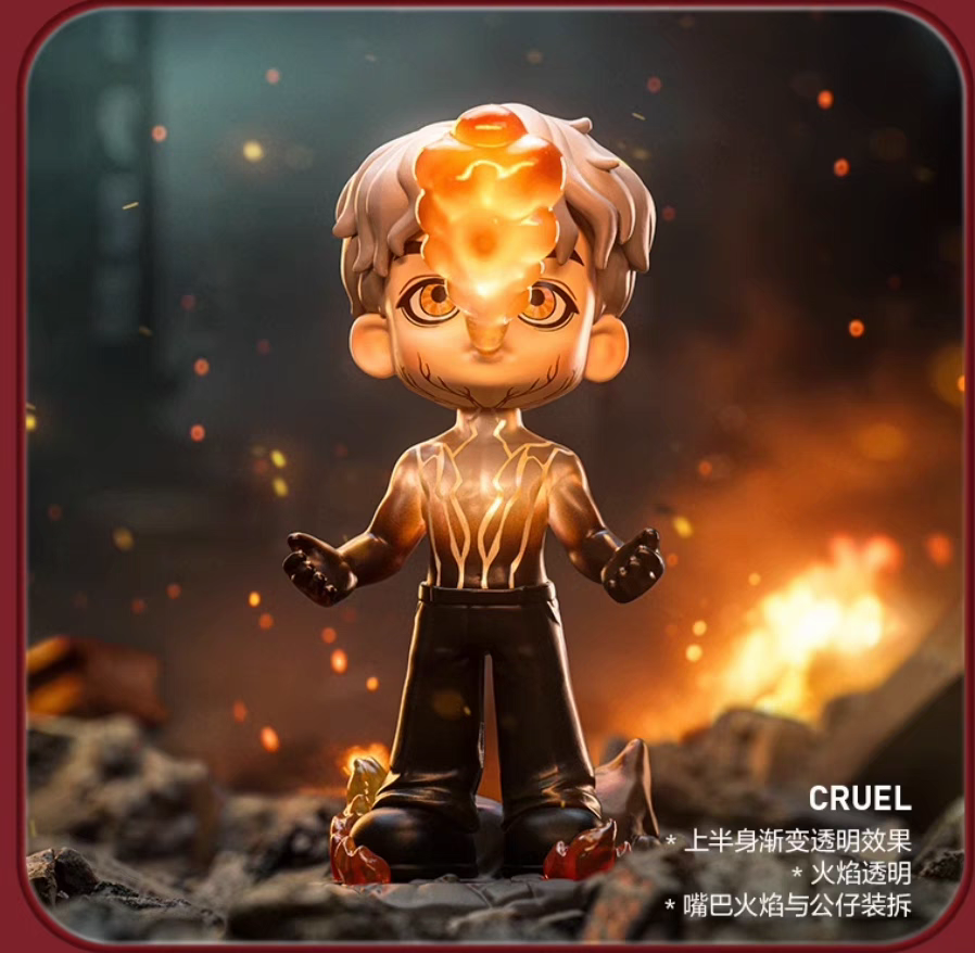 POPMART Bubble Mart King Jiaermaizkman Series Handheld Trendy Co branded Blind Box Magic Man - 图片 5