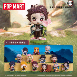 POP MART Demon Slayer Birth Flower Series Blind Box Action Figures, Trendy Toys, Ornaments, Birthday Gifts