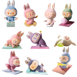 POPMART Bubble Mart THE MONSTERS LABUBU Lazy Yoga Series Handheld Lacquer Blind Box