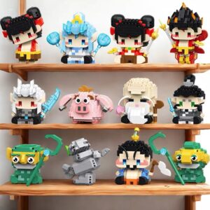 Nezha Assembled Aobing Nezha Building Block Guofeng Blind Box Gift Student Award Kindergarten International Children's Day Gift