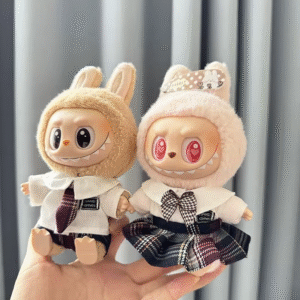 Pendant Blind Box Labubu Baby Clothes  Labubu Doll Wear JK Skirt Cover College Style Wear Labubu