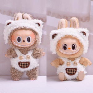 "1st and 2nd generation hanging accessories  Labubu clothes  Little white bear keychain   Labubu cute doll clothes  Dress-up replacement"
