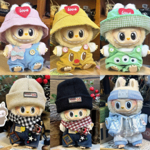 Labubu First and Second Generation Sitting Party Blind Box Enamelling Doll Labubu Baby Clothes Changing Clothes Replacement Set