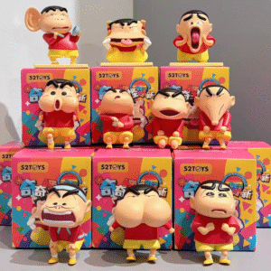 52TOYS Crayon Shinchan's quirky and unusual Shinchan blind box figurine  Trendy toy doll  And decorative gift
