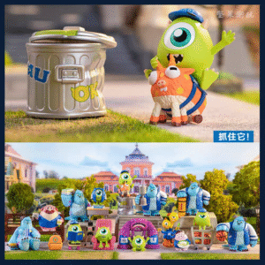 POP MART Pixar Monsters University blind box Disney Sulley the Big Eyed Doll