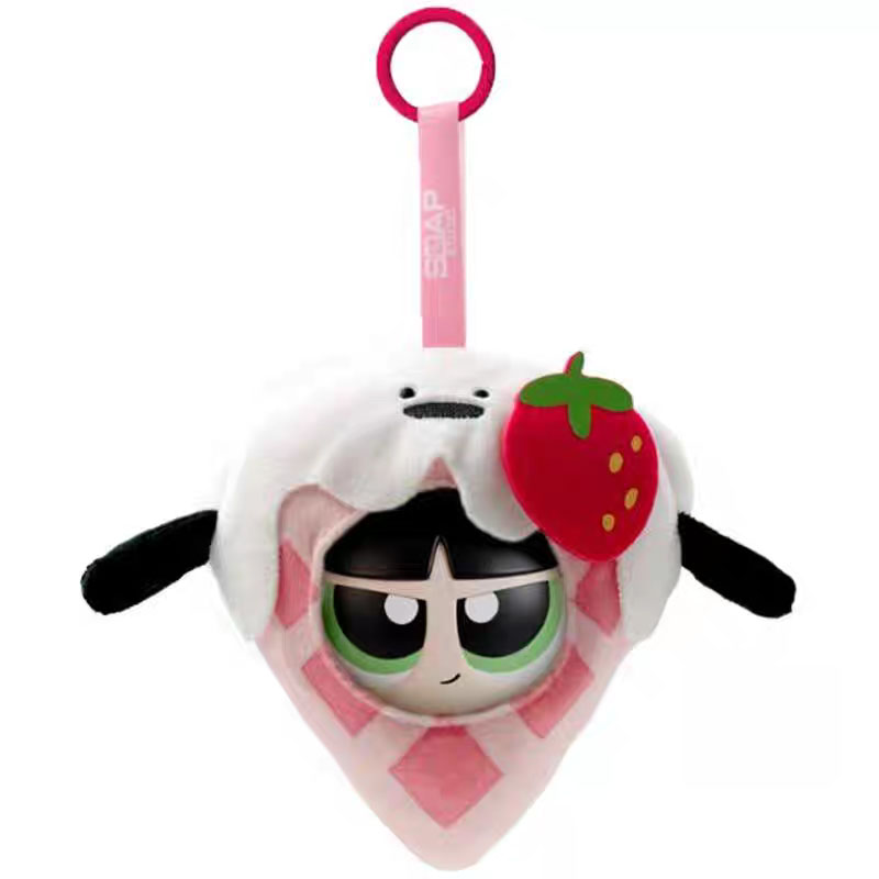SoapStudio Powerpuff Girls plush series blind box pendant, featuring colorful bubbles and fluffy designs Perfect as a trendy birthday gift - 图片 5