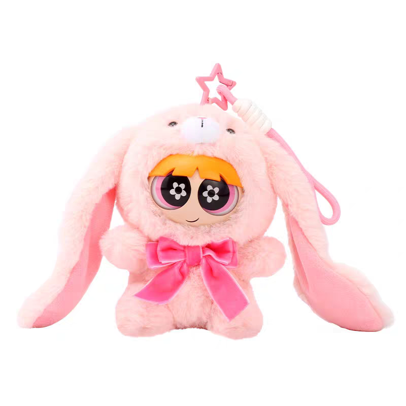 MINISO's "Powerpuff Girls" forest-style plush pendant blind box Anime merchandise Cute trendy toy