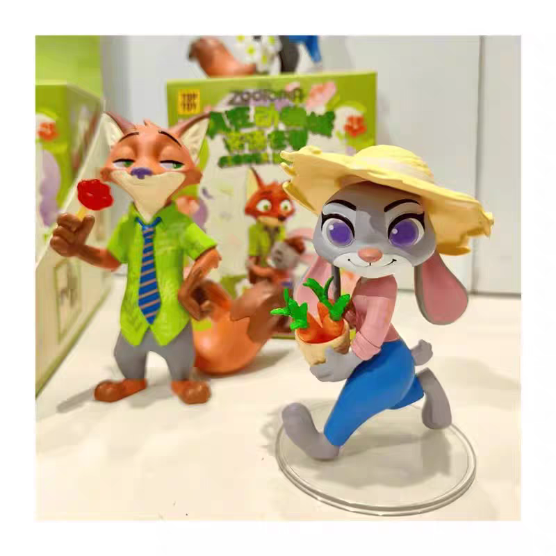 TOPTOY Zootopia Officer Judy Nick and Flower Language World Blind Box Figurine Ornaments Fashionable Toys - 图片 3
