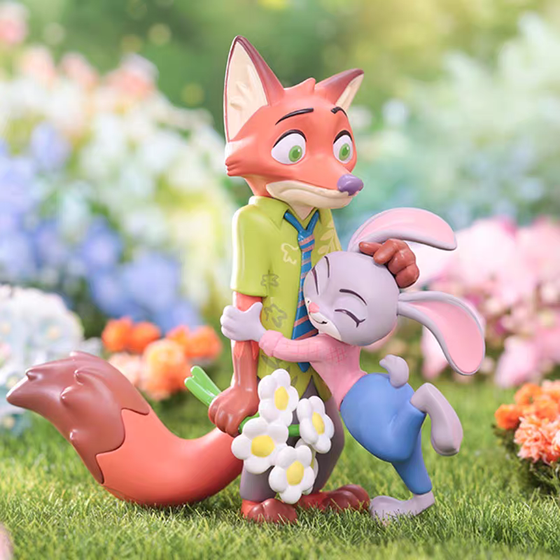 TOPTOY Zootopia Officer Judy Nick and Flower Language World Blind Box Figurine Ornaments Fashionable Toys - 图片 2