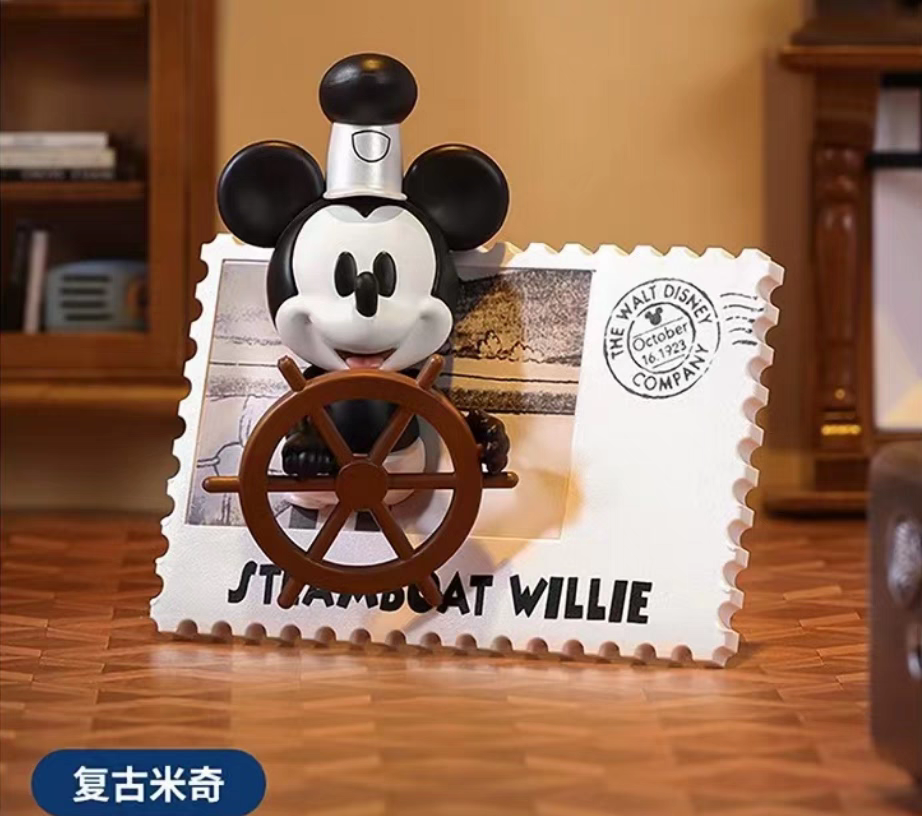 MINISO Disney-themed vintage stamp blind box Trendy toy Decorative item Refrigerator magnet Gift Figurine - 图片 5