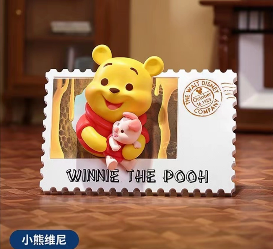 MINISO Disney-themed vintage stamp blind box Trendy toy Decorative item Refrigerator magnet Gift Figurine - 图片 6
