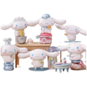 MINISO Cinnamon Roll Blind Box Cooking House Series Big Ear Dog Ornament Figure Gift for Women