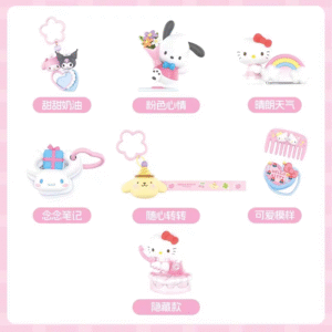 MINISO Sanrio Hellokitty 50th Anniversary Blind Box Hello Kitty Figure Ornament Girls