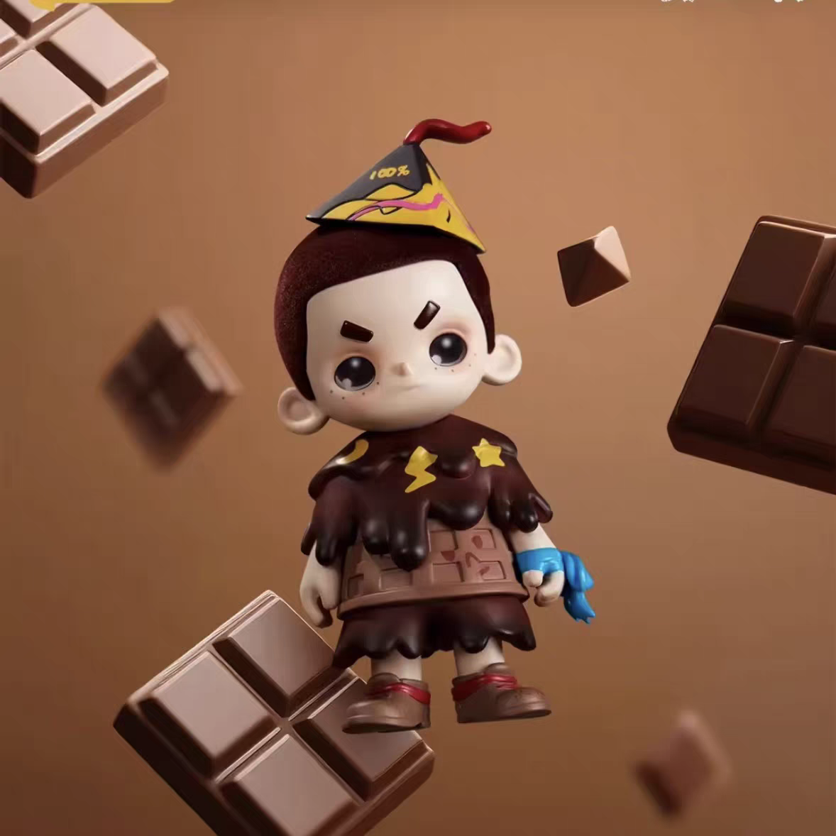 52TOYS SEEK100% Limited Elevator Black Flocking Figure Tide Toy Gift Ornament Gift Gift NOOK