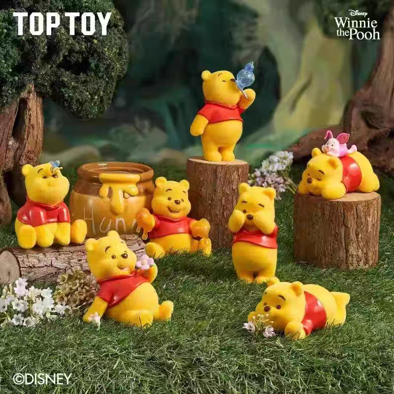 TOPTOY Disney Winnie the Pooh's Happy Time Series Figurines Trendy Blind Boxes Cute and Creative Decorations - 图片 5