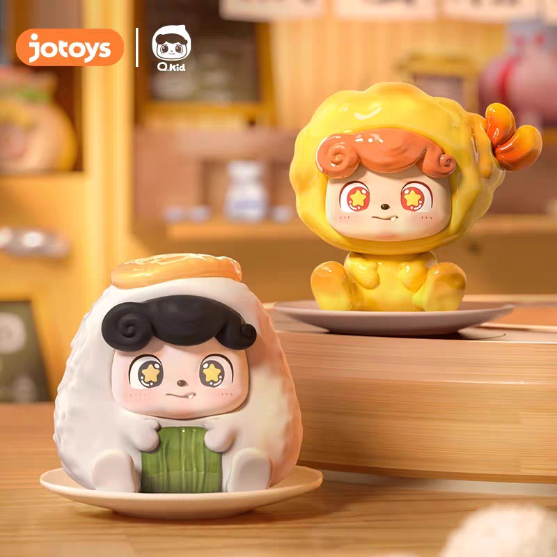 JOTOYS Q treasure street food king mini blind box figure ornament cute grain toy Qkid trendy toy - 图片 2