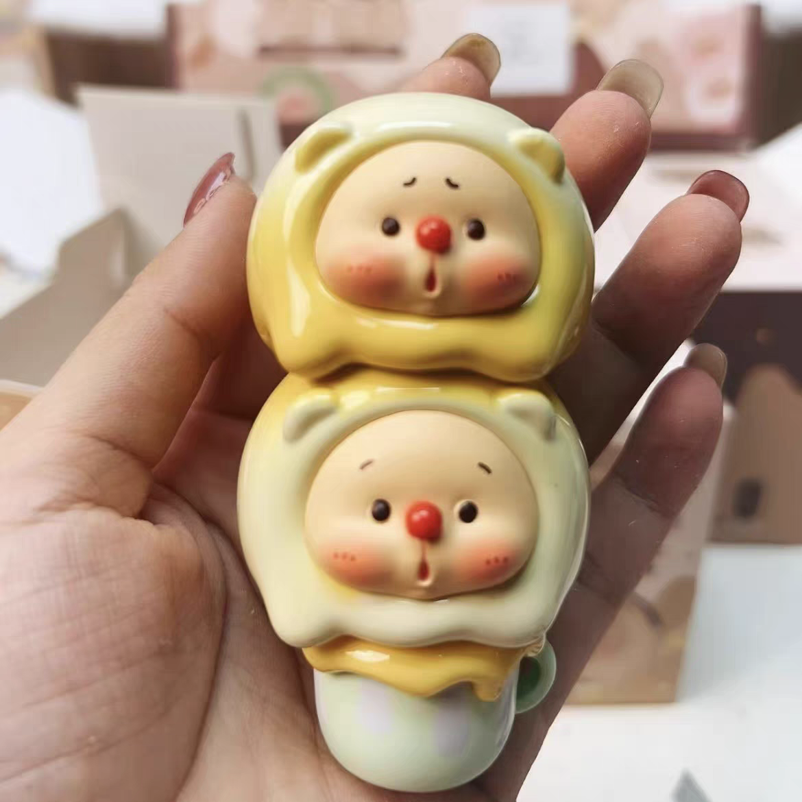 JOTOY OYO Bear Cub Ice Cream Jenga mini series blind box trendy toy figure - 图片 5