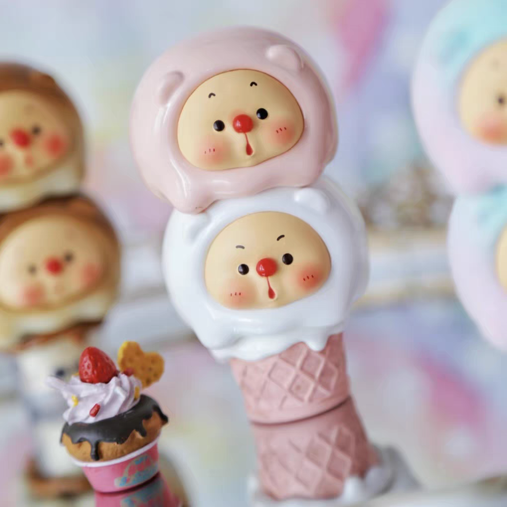 JOTOY OYO Bear Cub Ice Cream Jenga mini series blind box trendy toy figure - 图片 6