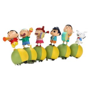MINISO Crayon Shin chan Swinging Band Series Desktop Ornament Toy Accessories Cute Gifts