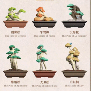 52TOYS Magpie Picking Fun Super Revitalization Art Not Green Pine Fun Blind Box Handmade Trendy Toy Gift Ornament