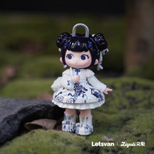 Letsvan blue and white porcelain bag hanging hang hang card new handmade ornament girl creative gift trendy toy doll