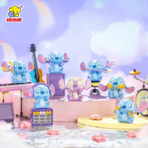 GOLDLOK Disney Stitch Knock on Music Blind Box Handmade Ornament Interstellar Baby Stitch Trendy Play Gift