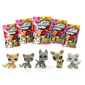 flocked animal figure set