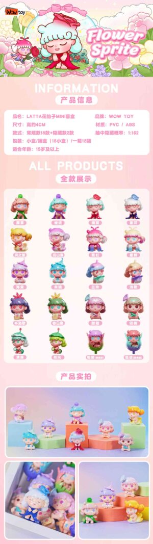Latta 3 Flower Fairymini Cute Beads - Box w/ 4 - digit Serial