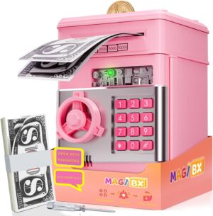 Kids Piggy Bank for Girls - Toys for 5 6 7 8 9 10 Year Old Girl Birthday Gifts -