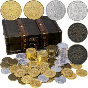 metal coins pirate treasure for dnd props gifts fantasy fake gold | Metal Pirate