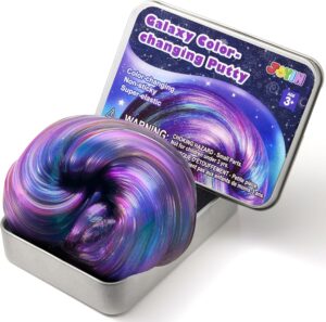 JOYIN Galaxy Color-Changing Putty, Slime for Kids 4.2oz, Therapy Putty, Fidget T