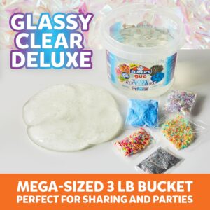 Elmer's Gue Premade Slime, Glassy Clear 3 Lb. Bucket - Includes 5 Sets of Slime