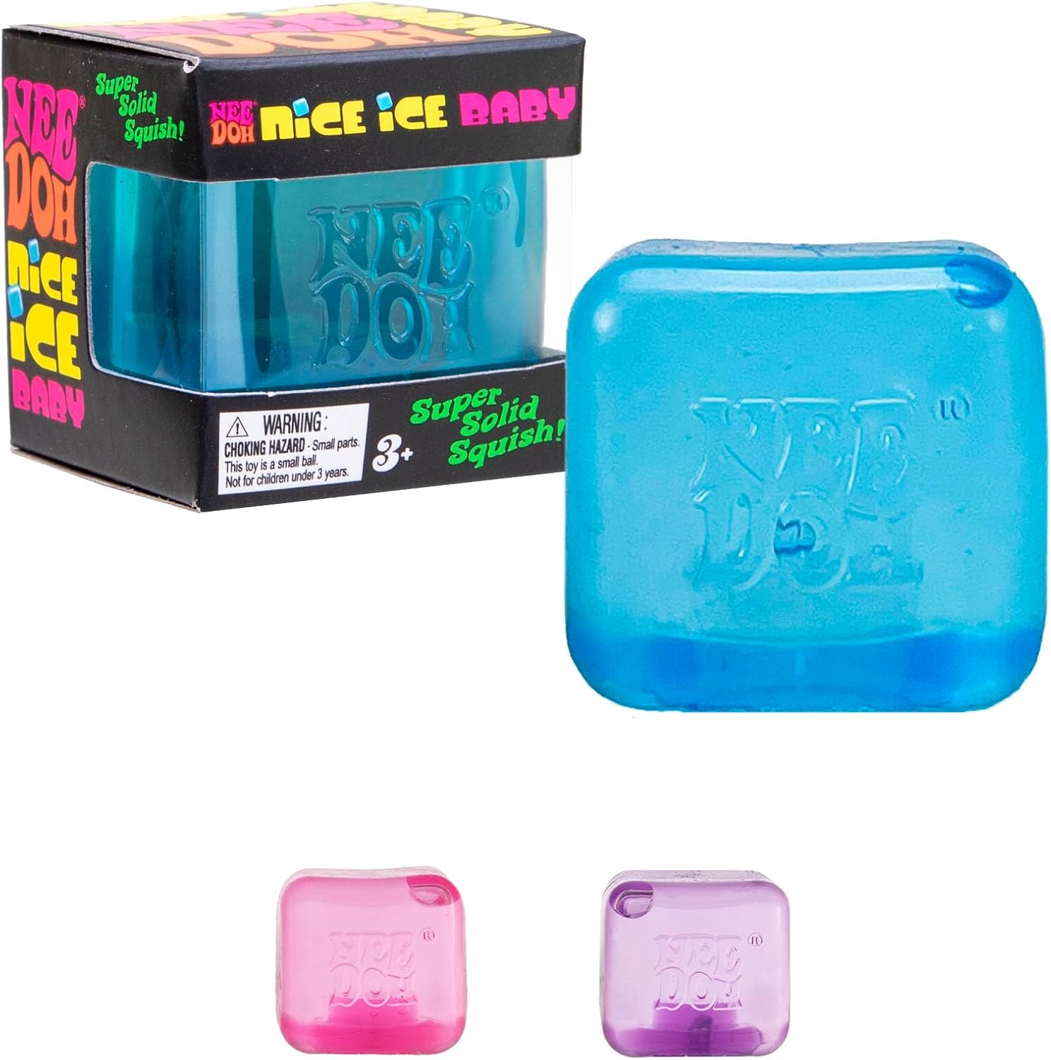 Schylling NeeDoh Nice Ice Baby - Sensory Squeeze Toy - Super Solid Squish - 1.25