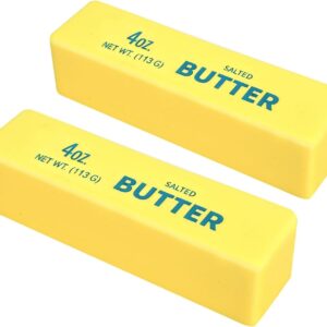2pcs Slow Rising Butter Squishy, 2026 New Realistic Soft Butter Stick ,Butter Sq