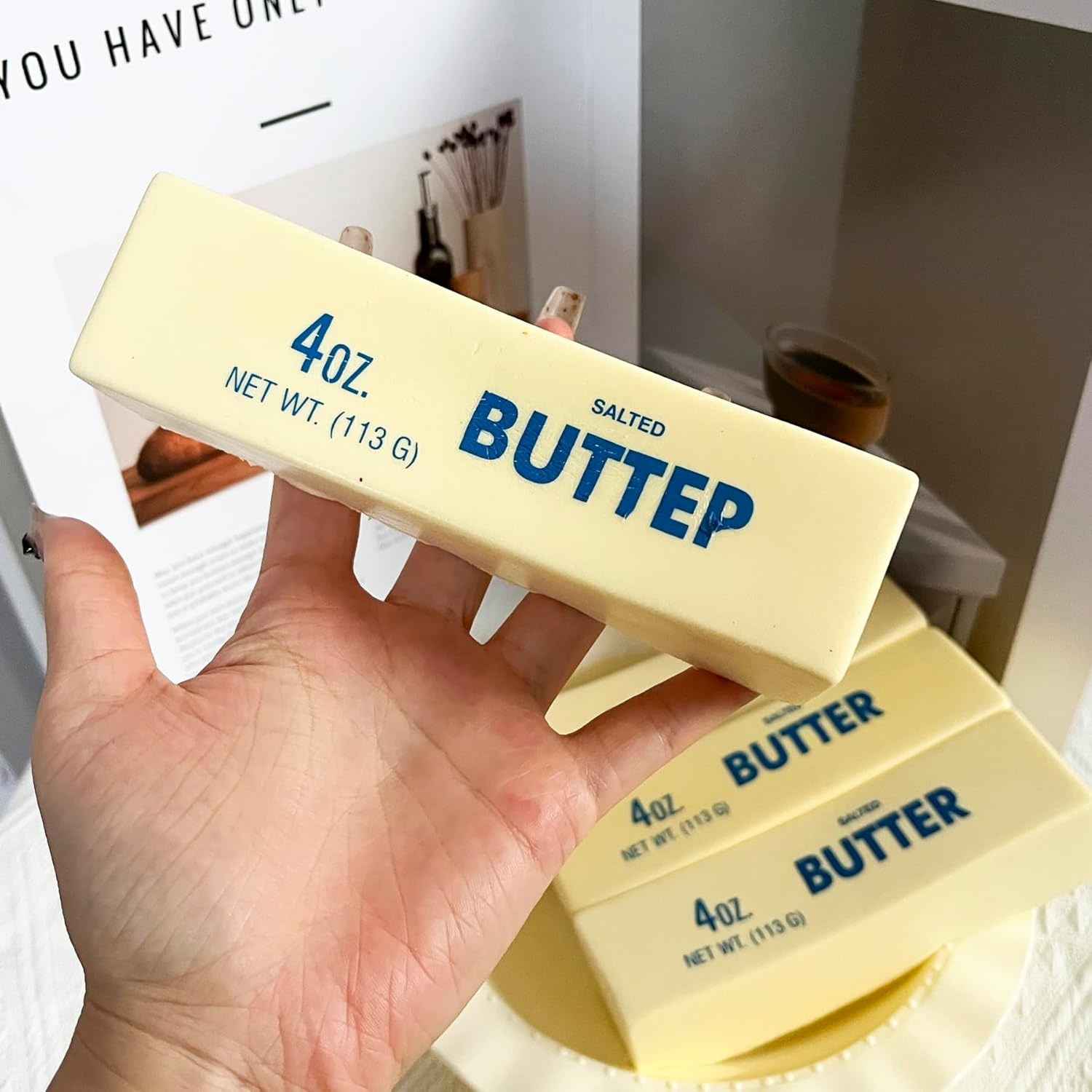 Butter Slow Rising Squishy,Squishy Toy,Dumpling Stress Balls,Fidget Toy