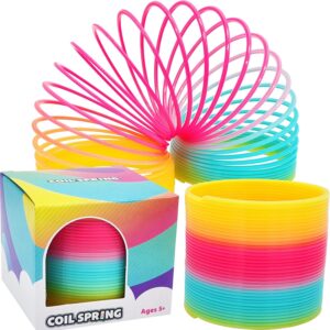 The Dreidel Company Plastic Multicolor Coil Spring, Goody Bag Fillers, Party Fav