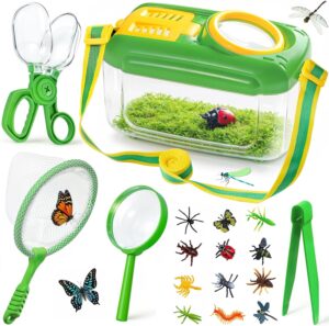 Bug Catcher for Kids, 17 PCS Bug Catching Kit with Bug Collector Toy Bugs Butter
