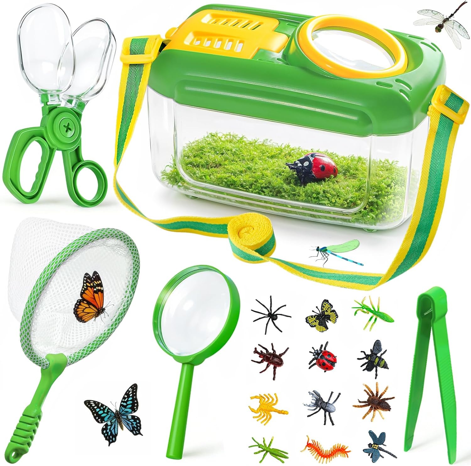 Bug Catcher for Kids, 17 PCS Bug Catching Kit with Bug Collector Toy Bugs Butter