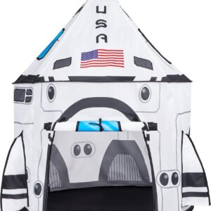 JOYIN Rocket Ship Play Tent Kids Spaceship Playhouse Tent Set Indoor Outdoor Eas