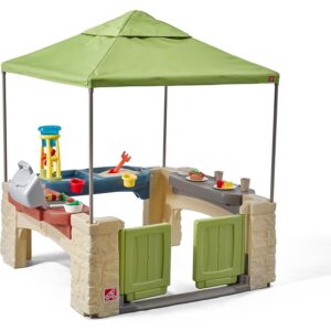 Step2 All Around Playtime Patio with Canopy Playset – Shaded Outdoor Playhouse f