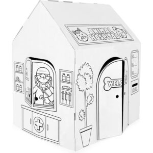 Easy Playhouse: Animal Hospital - Decorate & Personalize A Cardboard Play Fort,