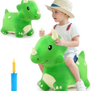 iPlay, iLearn Bouncy Pals Dinosaur Hopper Toy 2 Year Old Boy, Toddler Plush Boun