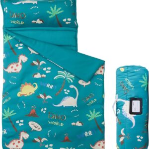 MORAIS Toddler Nap Mat with Pillow and Blanket, 52" x 20" Lightweight and Soft N