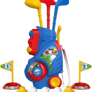 Liberry Toddler Golf Set, Upgraded Kids Golf Cart with Unique Shoulder Strap Des