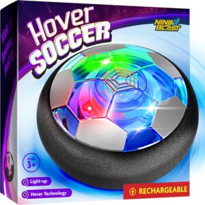 Ninja Blast Hover Soccer Light-Up Ball, Birthday Gift for Boys, Indoor Toy Games