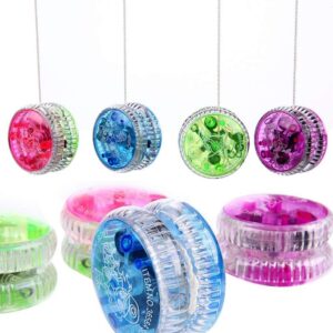 Bioristar LED Light Up Yo Yo Yoyo for Kids Beginner Yo Yo 4 Pack (4 Pack LED Lig