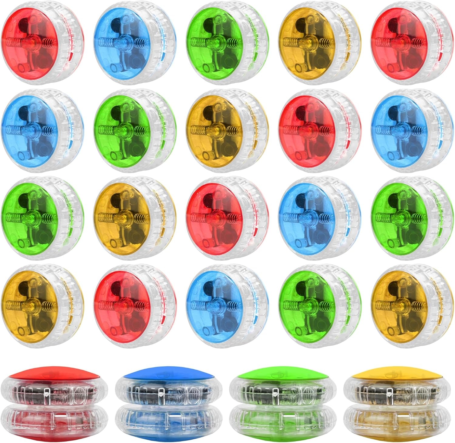 KatchOn, Multicolor Light Up Yoyos - Pack of 24 | LED Yoyo Bulk, Birthday Party