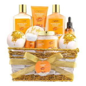Gifts for Women Gift Basket for Women - 10 Pc Almond Milk & Honey Beauty & Perso