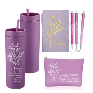 Funnymoom 6 Pcs Employees Appreciation Gifts Set for Women, Thank You Box 16 oz