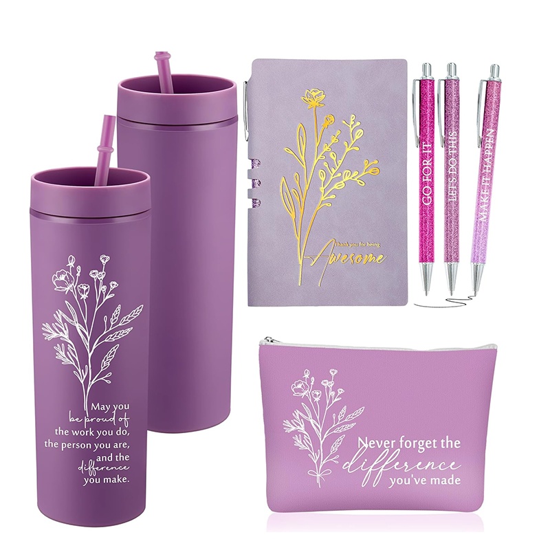 Funnymoom 6 Pcs Employees Appreciation Gifts Set for Women, Thank You Box 16 oz